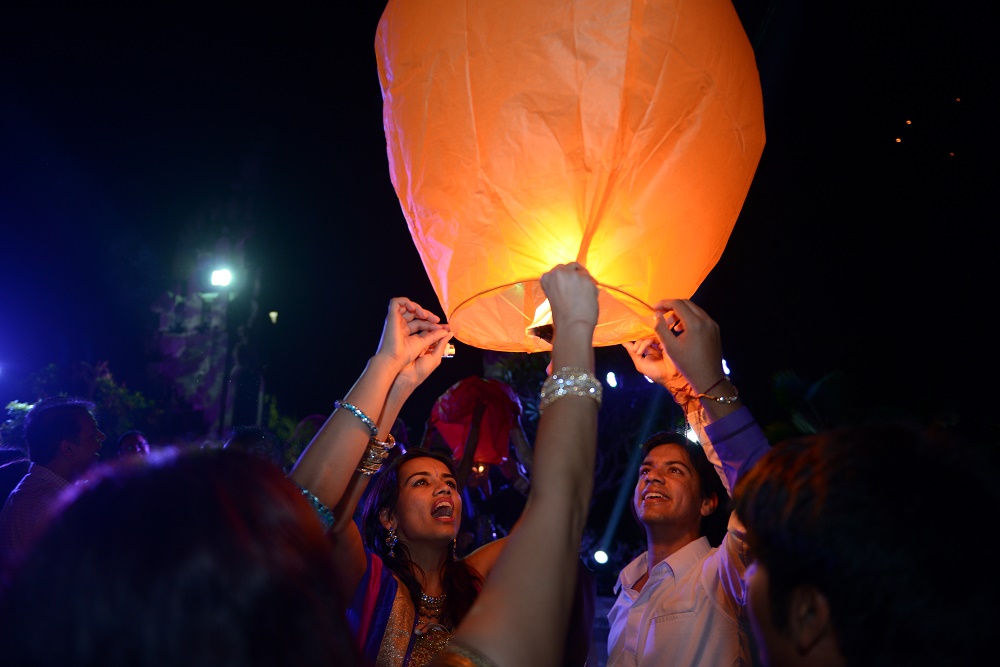 Wishing Lantern Release for the New couple